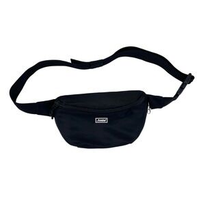 The Foldie Belt Bag Unisex Black RFID Safe Sling Bag Travel Crossbody